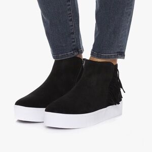 Rebecca Minkoff ‘Stella’ Fringe Suede Sneaker